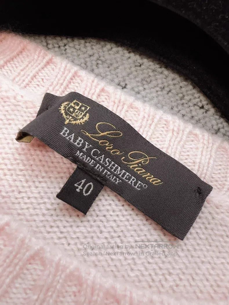 Loro Piana Loro Piana Light Pink Cinnamon Pink Crew Neck Knit Sweater Size XS / US 0-2 / IT 36-38 - 6 Thumbnail