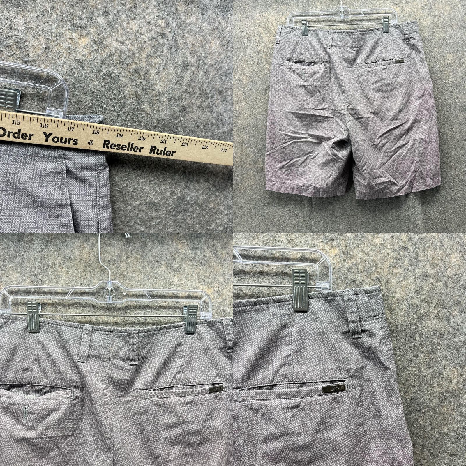 Vintage VINTAGE? No. Greg Norman Shorts Men 36 Red Gray Chino Flat Front Casual Two Tone Golf Size US 36 / EU 52 - 8 Thumbnail