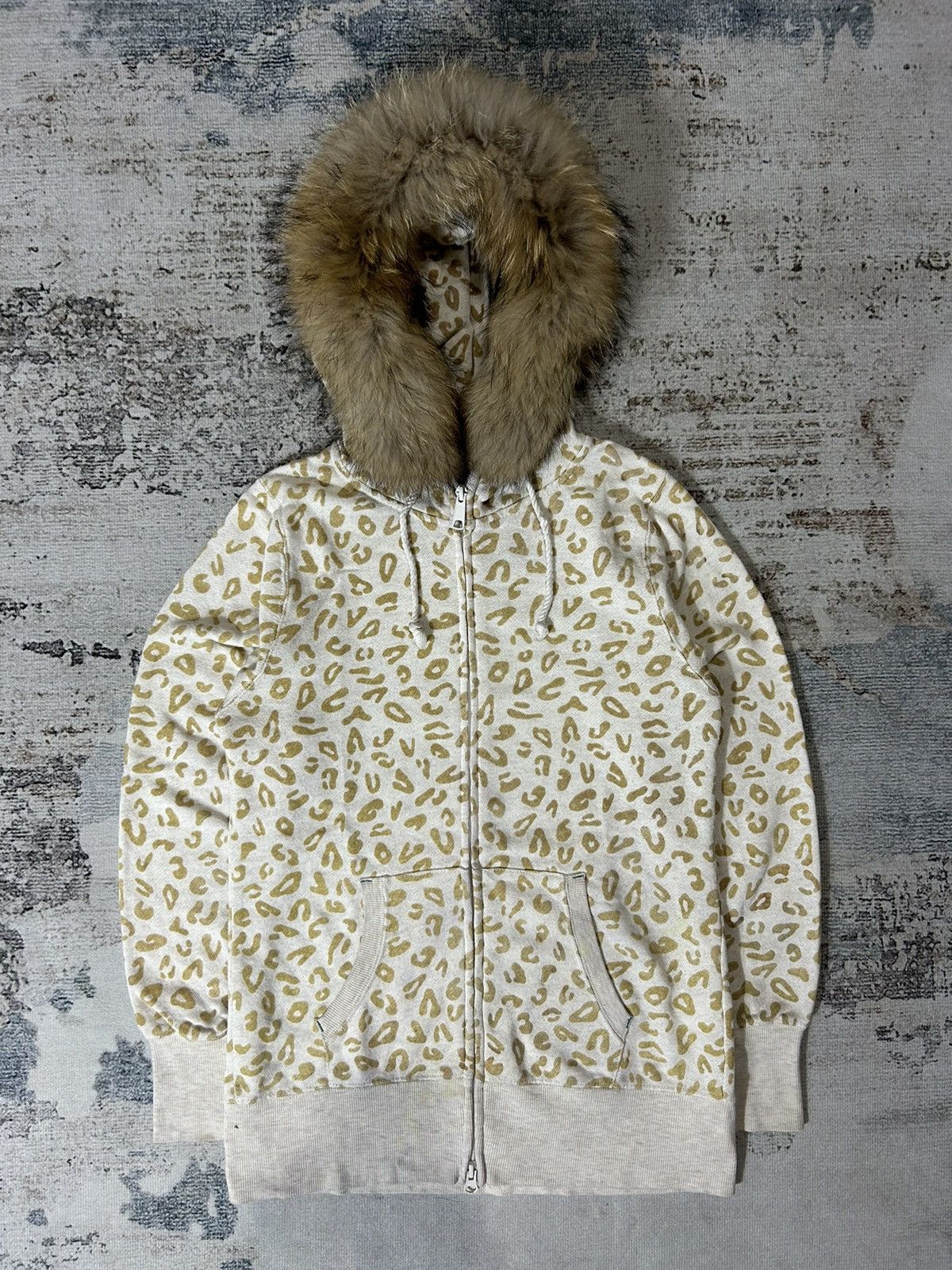 Letter Back Number Faux Fur Hoodie Lgb Style