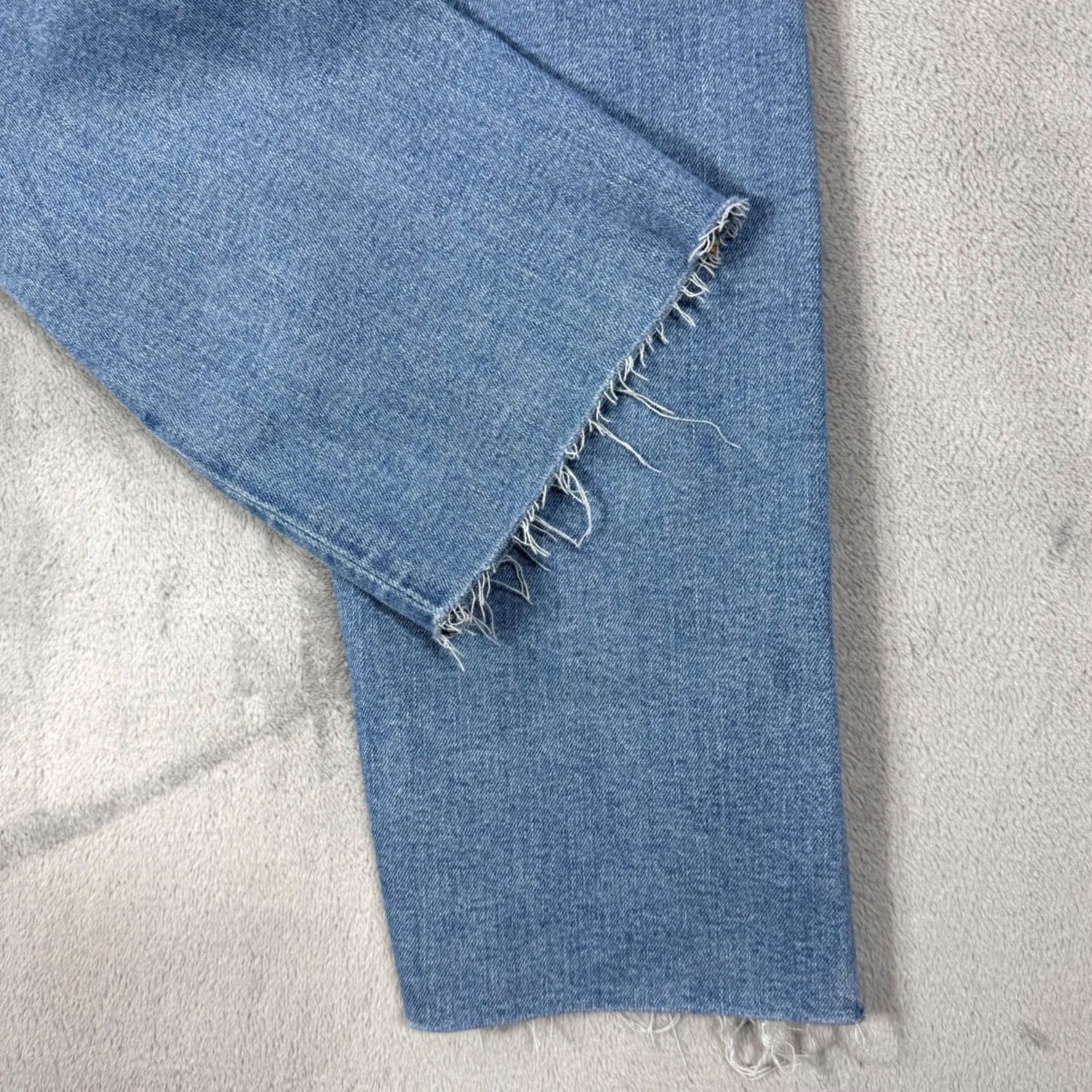 CO Levi Strauss Co Ribcage Straight Ankle Jeans Light Wash Distressed Sz 26 Women Jeans Size 26" / US 2 / IT 38 - 7 Thumbnail