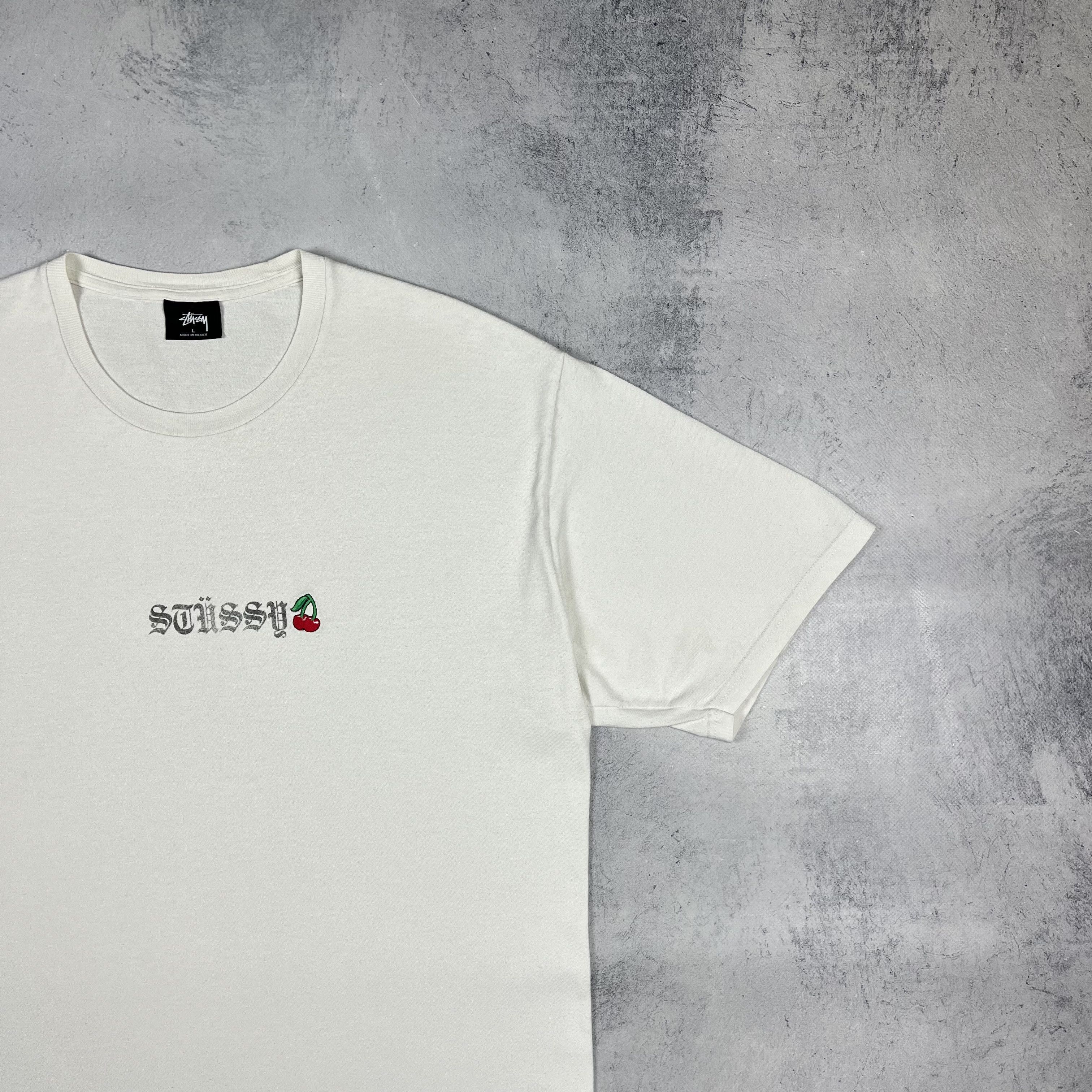Stussy Vintage Stussy Cherry Big Logo Y2K T Shirt 00’s Size US L / EU 52-54 / 3 - 3 Thumbnail