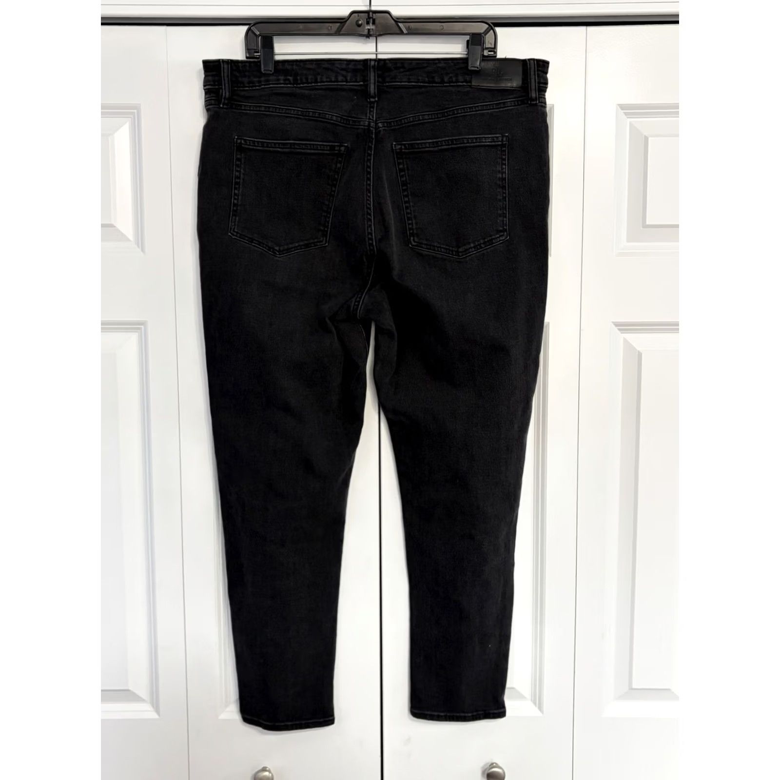 Ralph Lauren Lauren Ralph Lauren Jeans Womens 18 Black Straight High Rise Denim Pants 5-Pocket Logo Zipper Button Stretch Classic Plus Size Type Jeans Girls Womens Size 40" / US 18 - 2 Thumbnail
