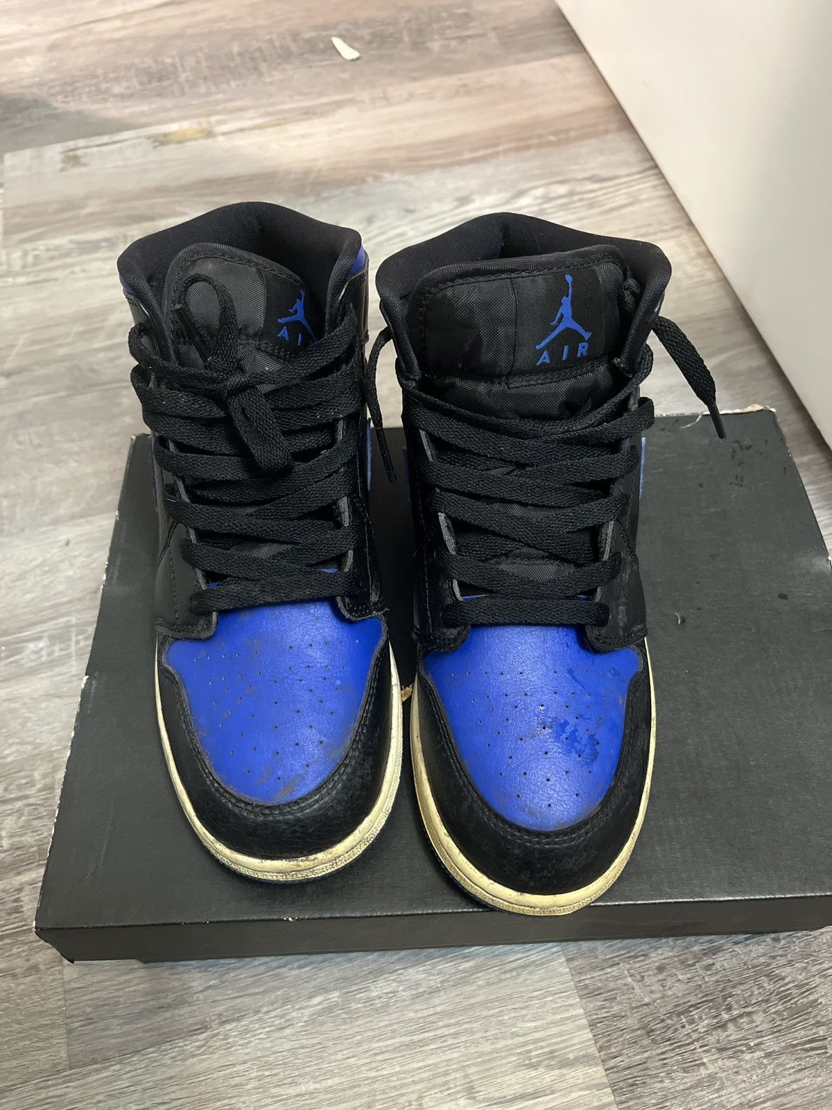 Jordan Brand Air Jordan Black-Hyper Royal-White Size US 6.5 / EU 39-40 - 4 Thumbnail