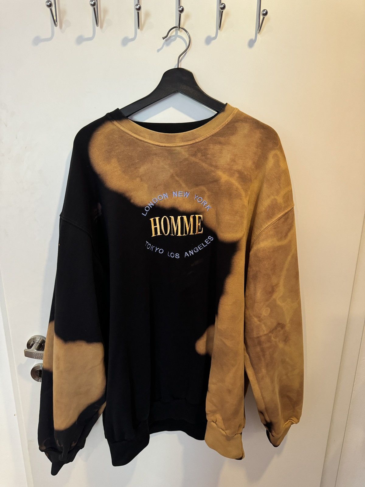 Image of Balenciaga “Homme” Sweater in Black, Men's (Size 2XL)