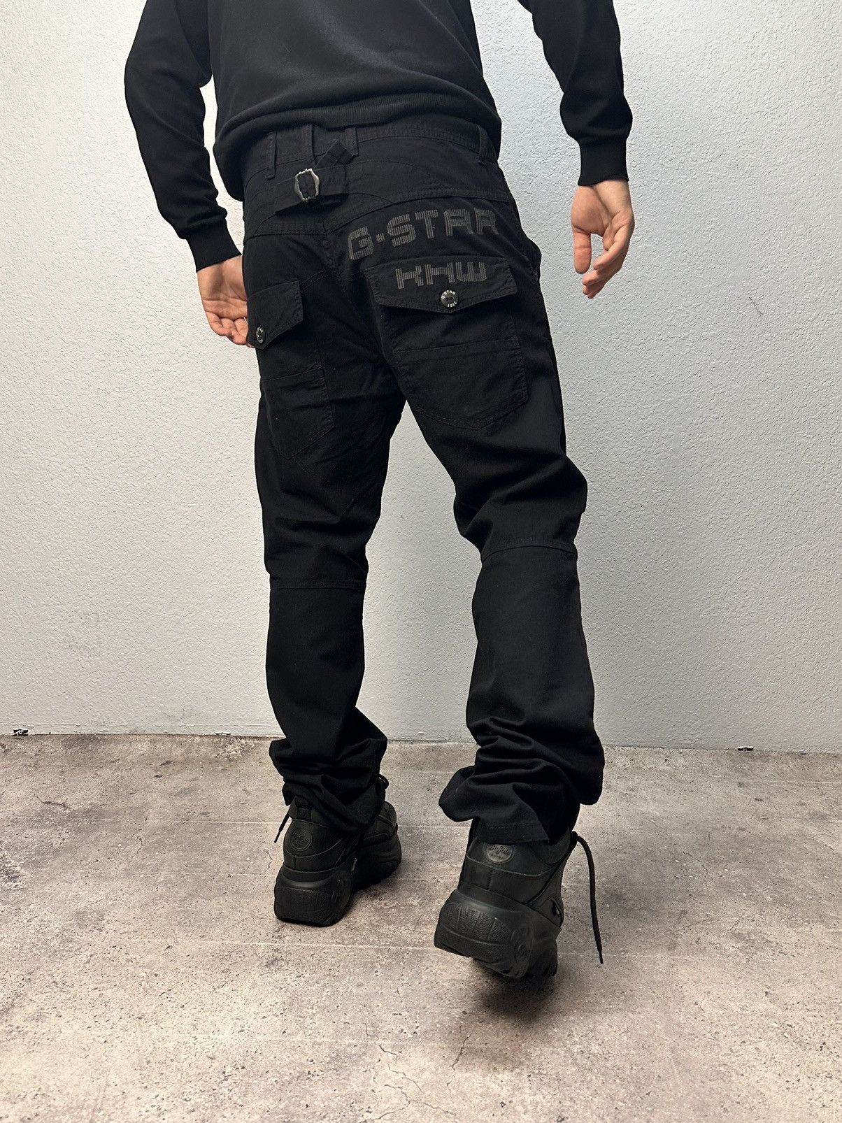 G-Star G-Star raw black denim pants carpenter y2k tech style Size US 34 / EU 50 - 1 Thumbnail