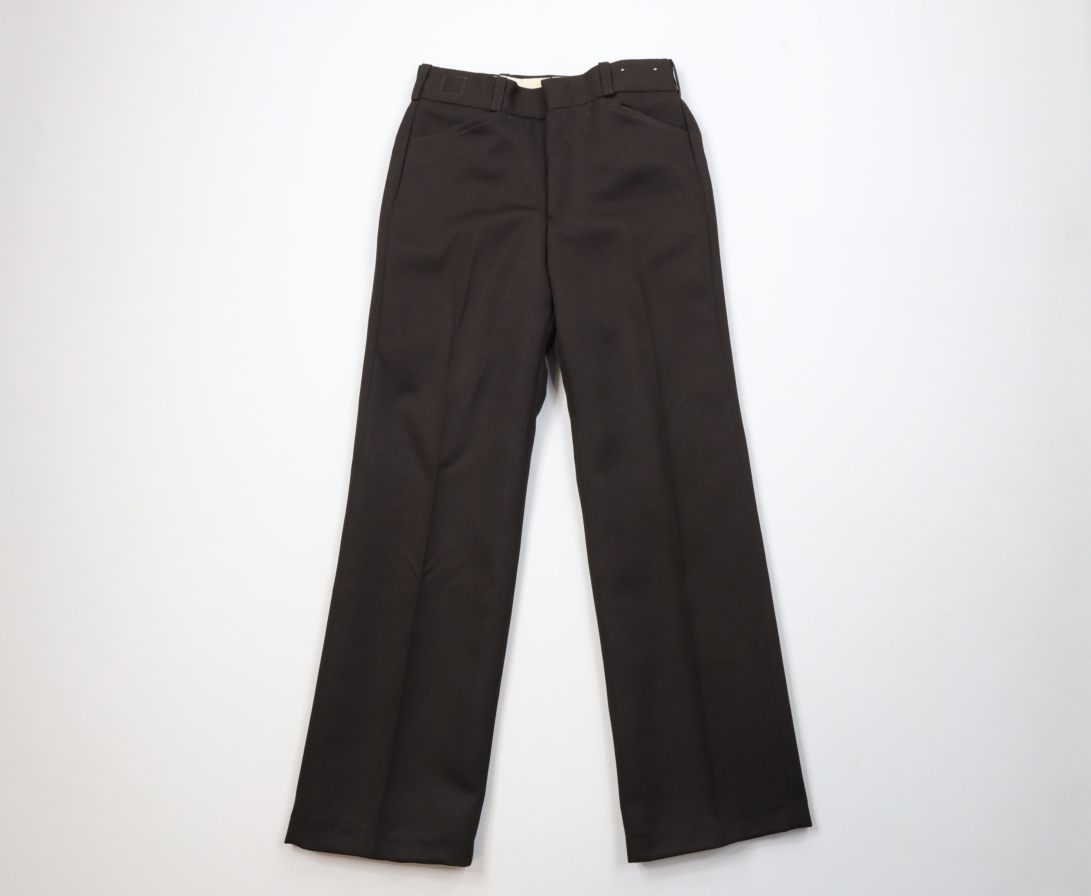 Vintage Vintage 70s Streetwear Flared Wide Leg Chino Pants Brown Size US 28 / EU 44 - 1 Thumbnail