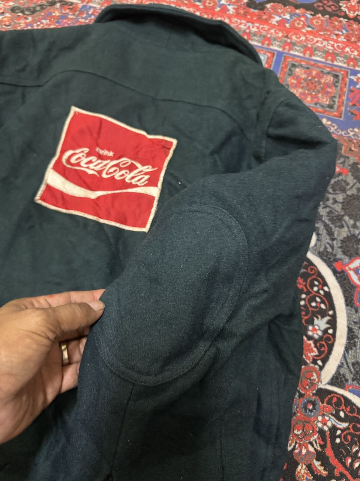 Coca Cola × Vintage VINTAGE 70’S COCA COLA WOOL WORKER JACKET Size US L / EU 52-54 / 3 - 5 Thumbnail