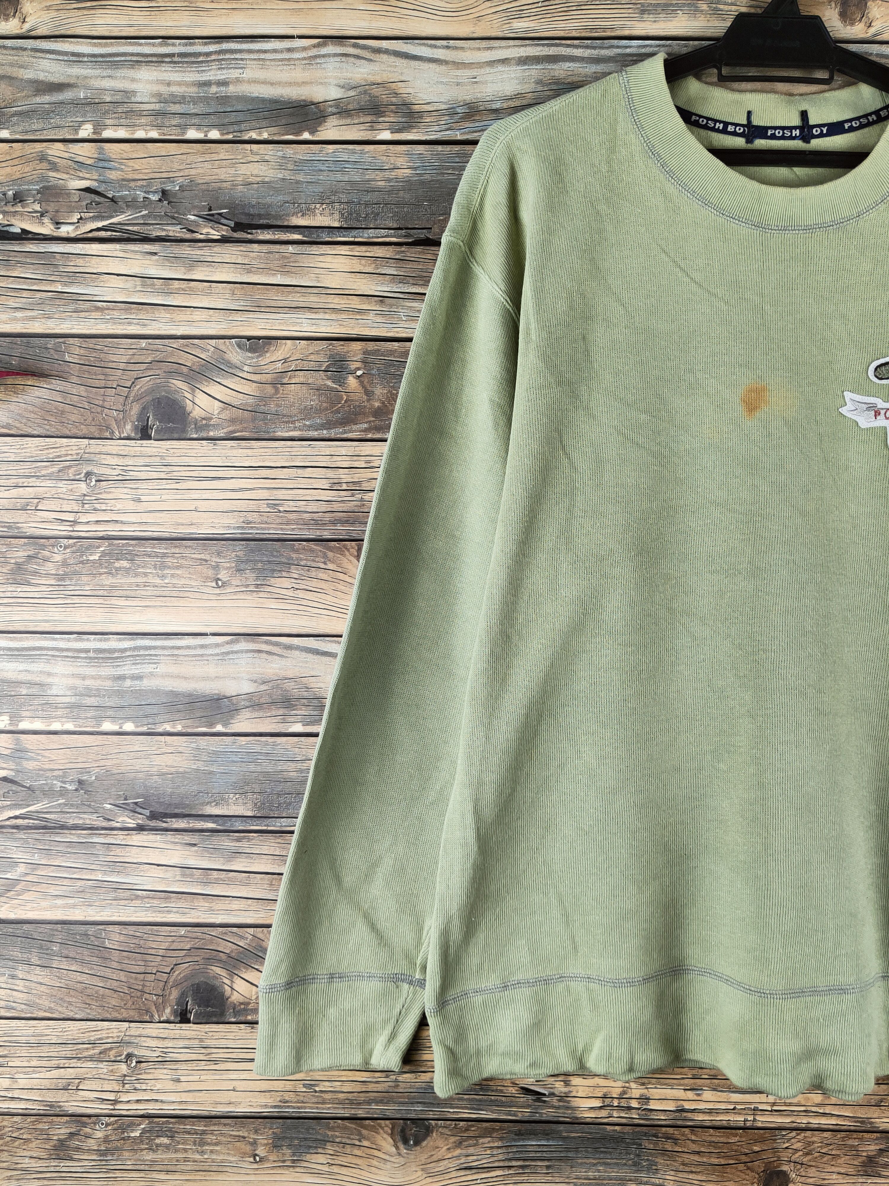 Japanese Brand DL Posh Boy Light Green Knitwear Sweatshirts #46-211 Size US L / EU 52-54 / 3 - 3 Thumbnail