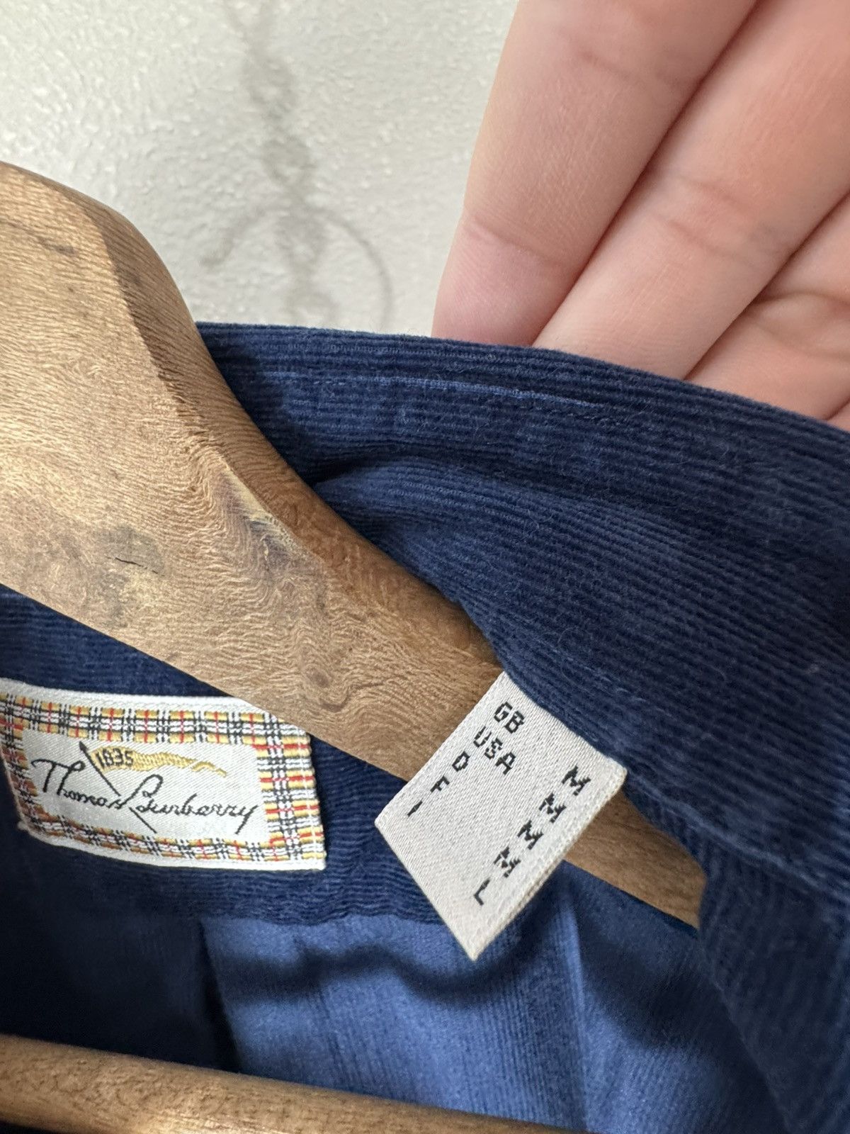 Burberry Vintage Thomas Burberry corduroy rare Shirt Size US M / EU 48-50 / 2 - 4 Thumbnail