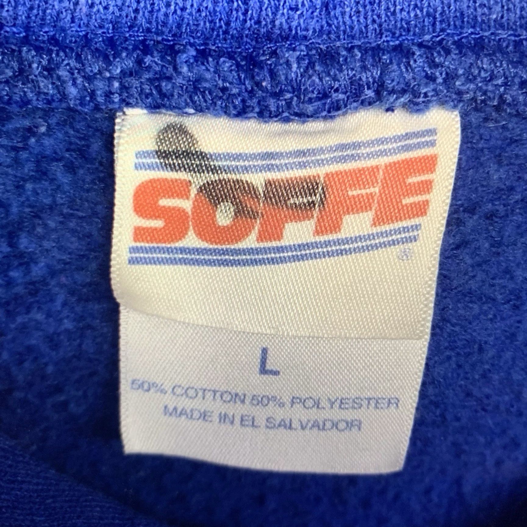 Soffe VINTAGE Soffe Hoodie Unisex Adults L Navy Blue Fort Myers Beach Florida 90s Graphic Print Hooded Pullover Casual Walking Size US L / EU 52-54 / 3 - 4 Thumbnail