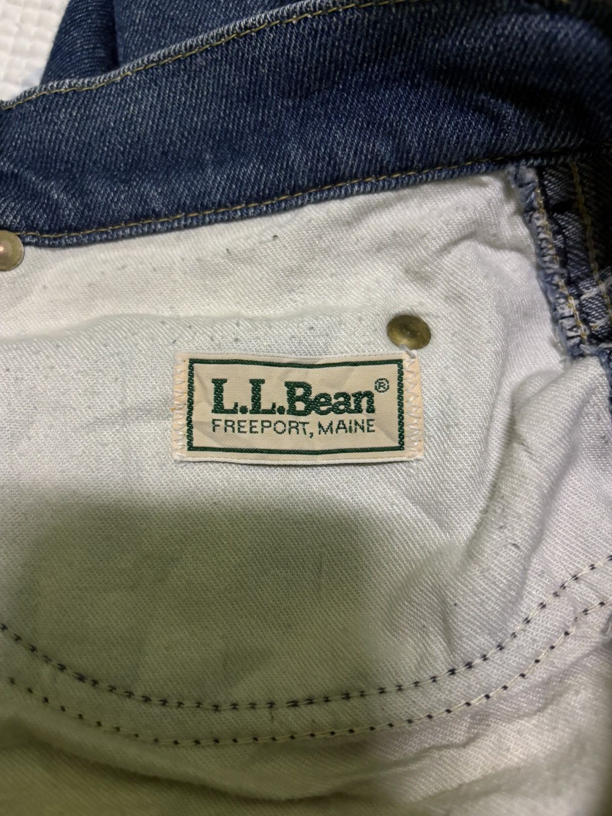 L.L. Bean L.L.Bean Straight Cut Streetwear Denim Size US 34 / EU 50 - 17 Thumbnail