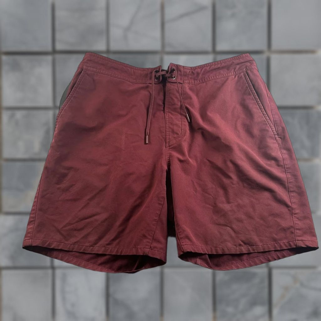 Ten Thousand Ten Thousand Foundation Shorts Mens L Burgundy Drawstring Athletic 7" Size US 33 - 1 Thumbnail