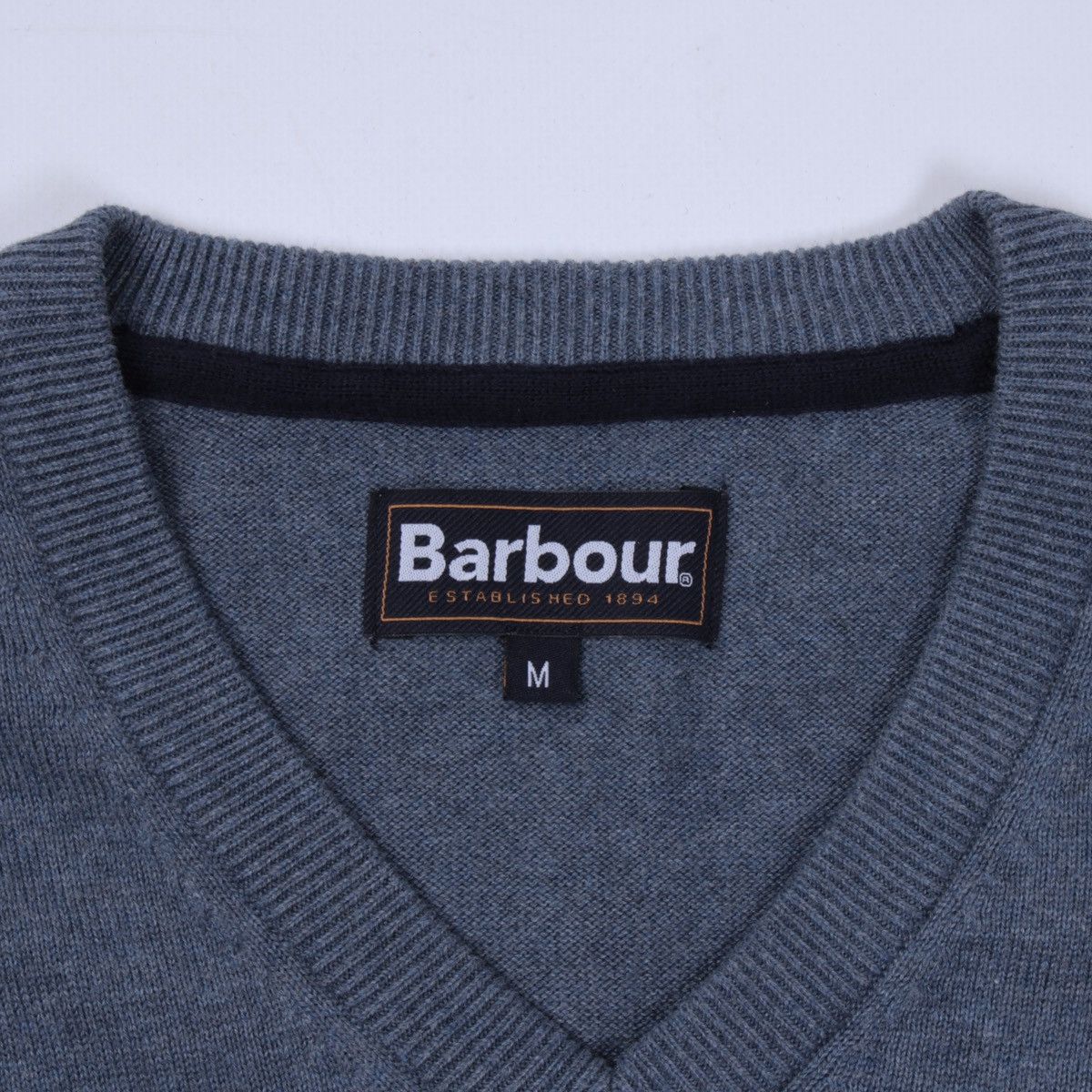 Barbour BARBOUR Cotton Blue V-neck Jumper Sweater Pullover Size US M / EU 48-50 / 2 - 11 Thumbnail