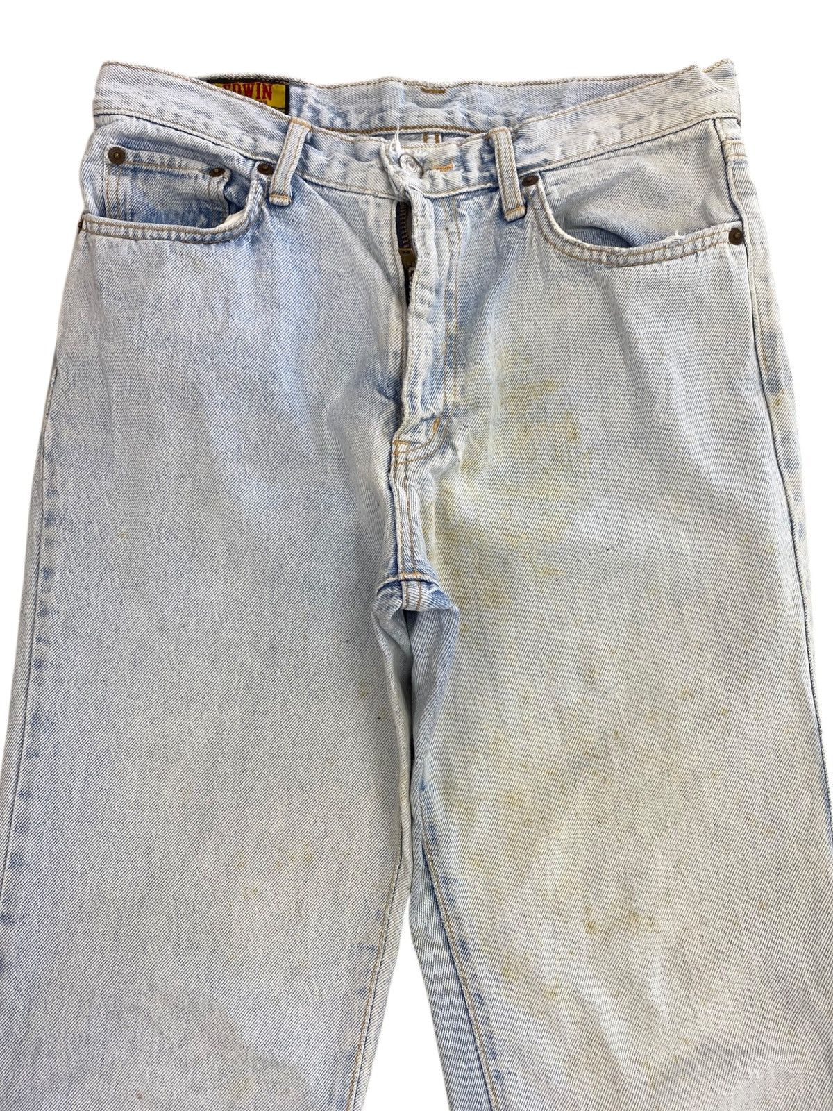 Edwin Edwin Brand Faded Light Wash Style Straight Cut Jeans Size US 30 / EU 46 - 2 Thumbnail
