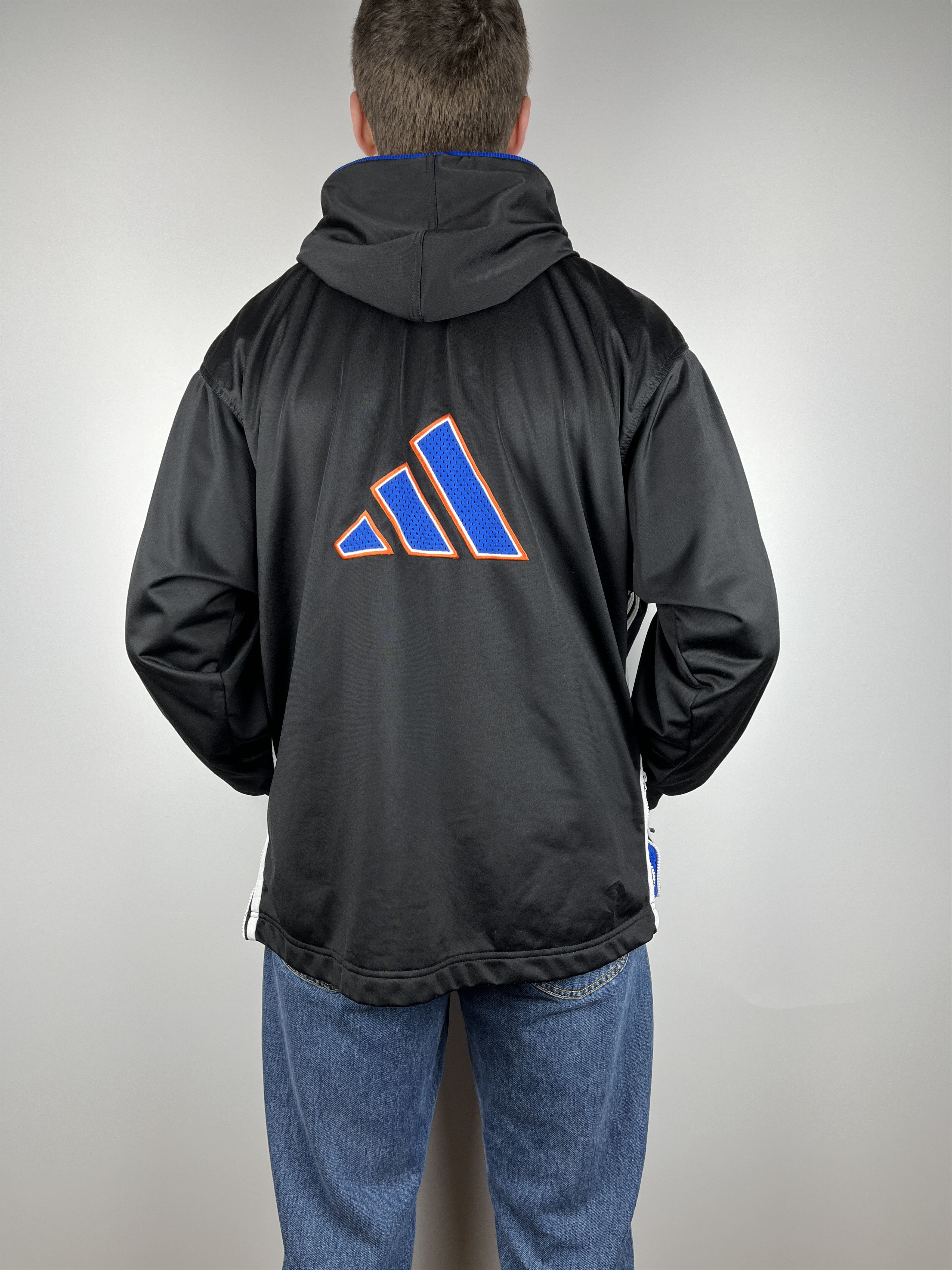 Adidas 90's Adidas Big Logo Back Vintage Full Zip Hoodie Size US L / EU 52-54 / 3 - 1 Thumbnail