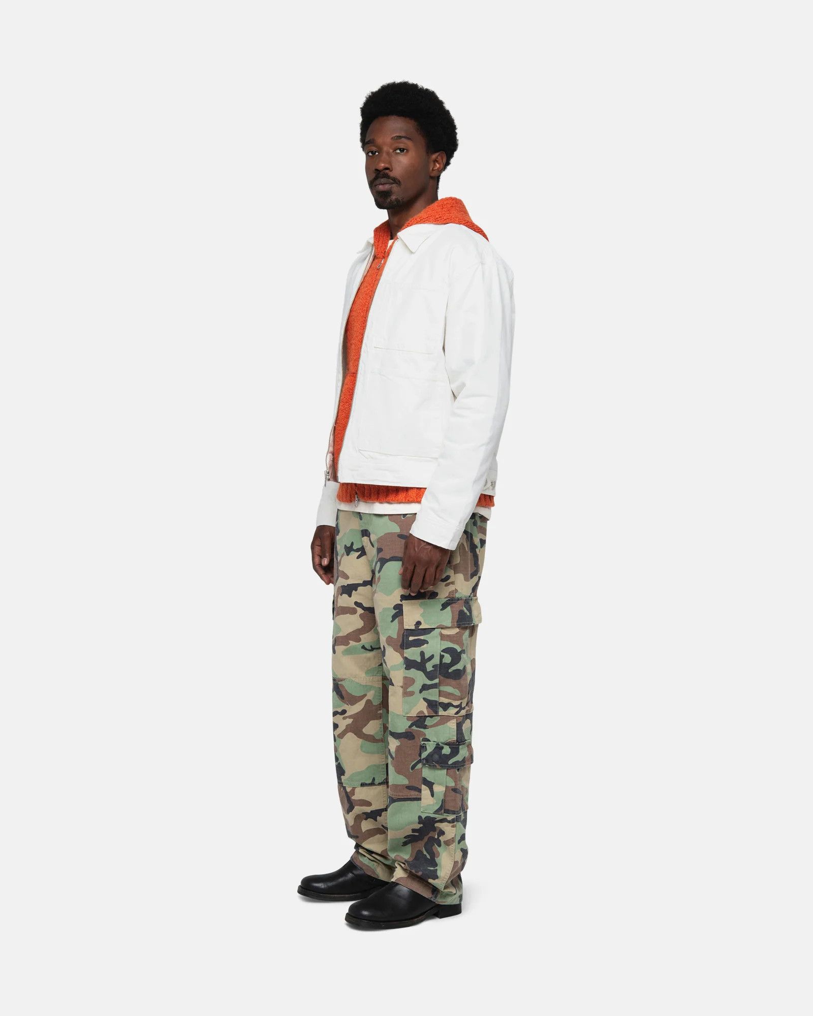 Stussy Overdyed Zip Work Jacket Size US M / EU 48-50 / 2 - 2 Thumbnail