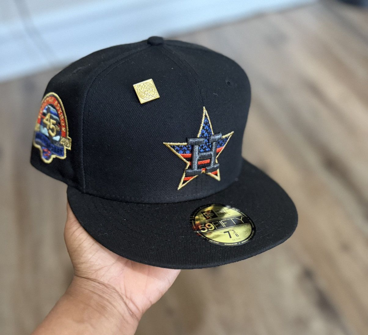 Hat Club × MyFitteds × New Era New Era Houston Astros 45 Yr. Anniversary Fitted 7 3/8 Size ONE SIZE - 1 Thumbnail
