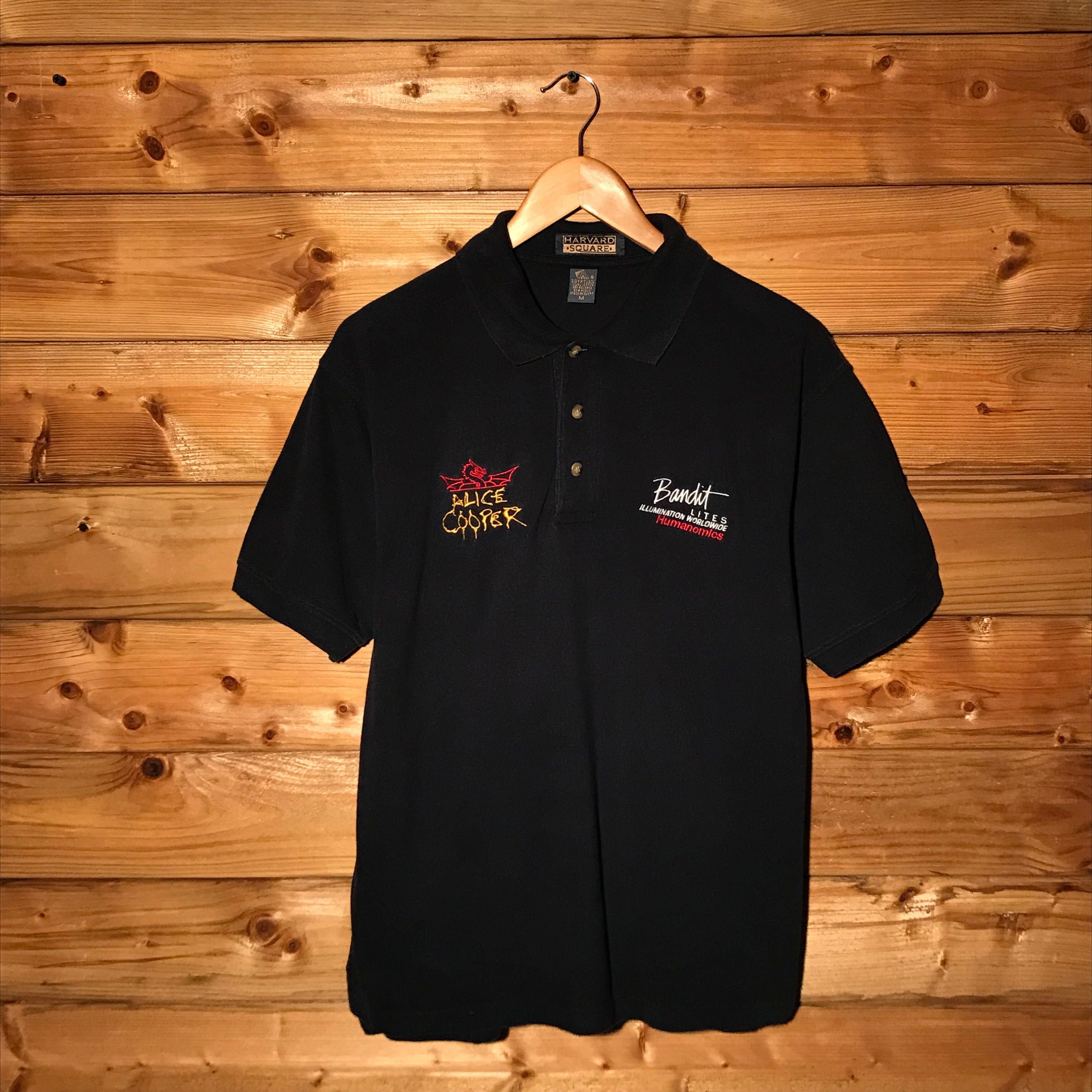 Band Tees × Vintage 80s Alice Cooper Tour Lightning Crew Staff polo shirt Size US M / EU 48-50 / 2 - 1 Thumbnail