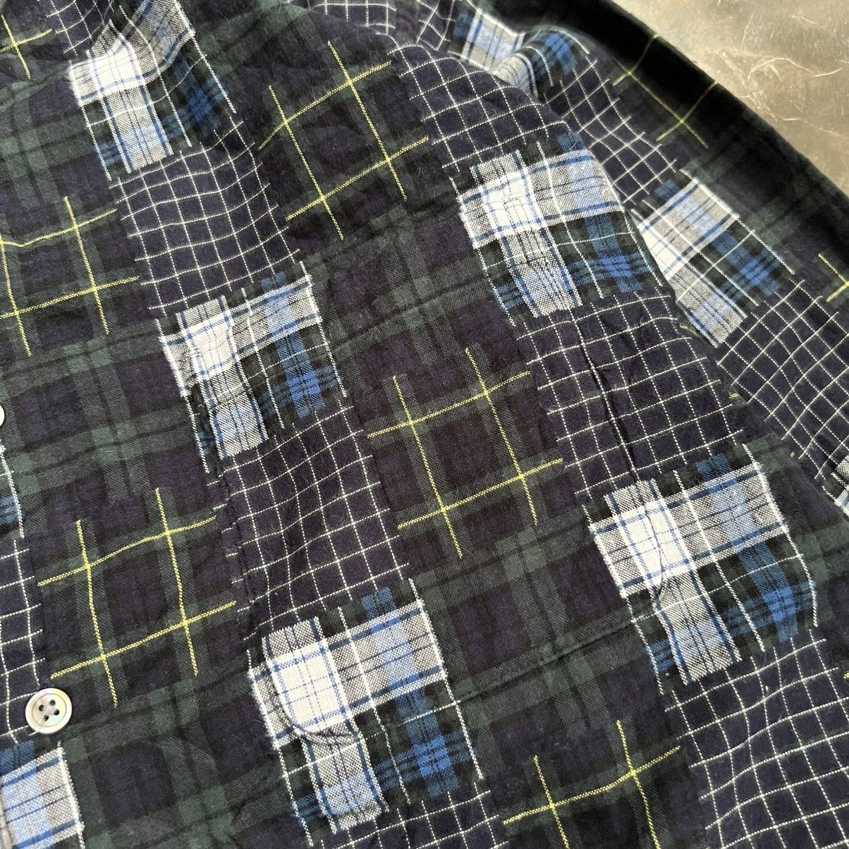Beams Plus Beams Patchwork Flannel Long Sleeve Shirt Size US L / EU 52-54 / 3 - 3 Thumbnail