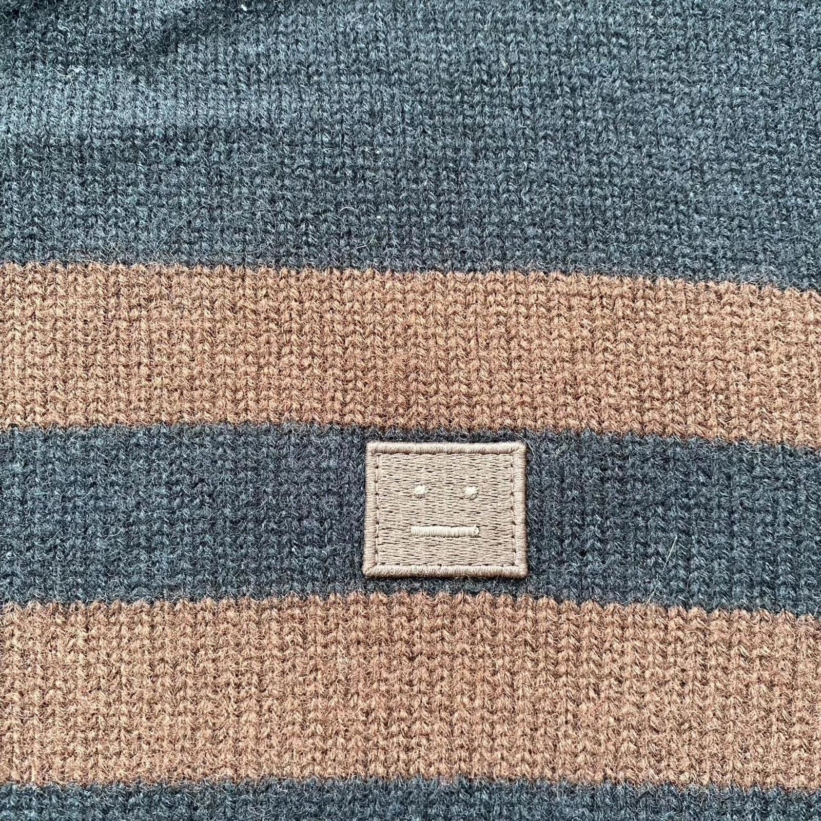 Acne Studios Acne Studios Face Wool Striped Knit Crewneck Jumper Sweater Size US S / EU 44-46 / 1 - 3 Thumbnail