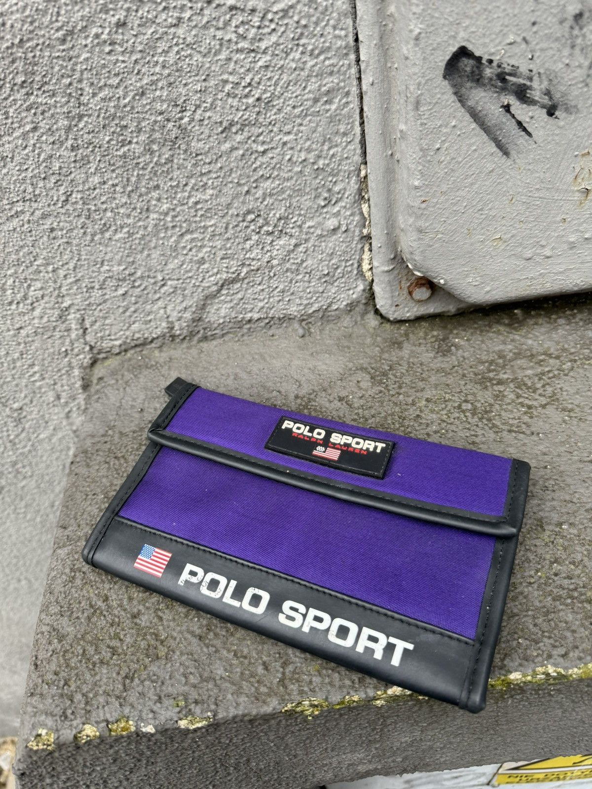 Polo Ralph Lauren × Ralph Lauren Sport × Vintage Vintage Polo Sport Wallet Purple Size ONE SIZE - 2 Thumbnail