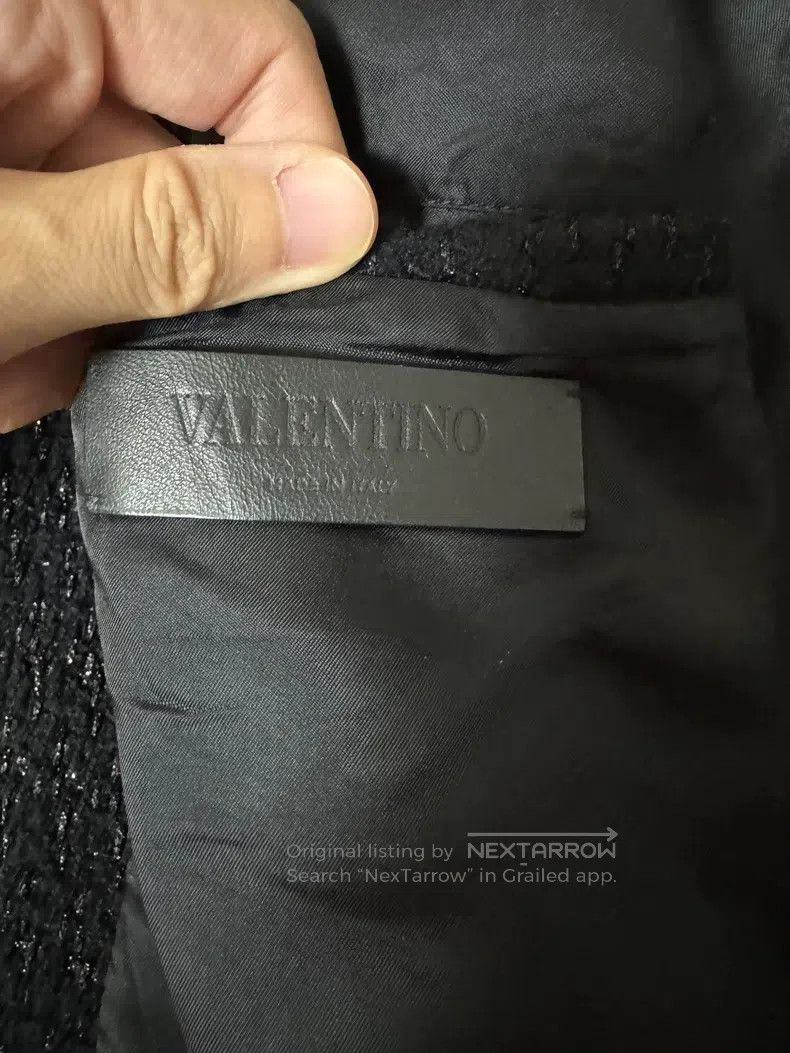 Valentino Valentino Leather sleeve jacket Size US XL / EU 56 / 4 - 3 Thumbnail