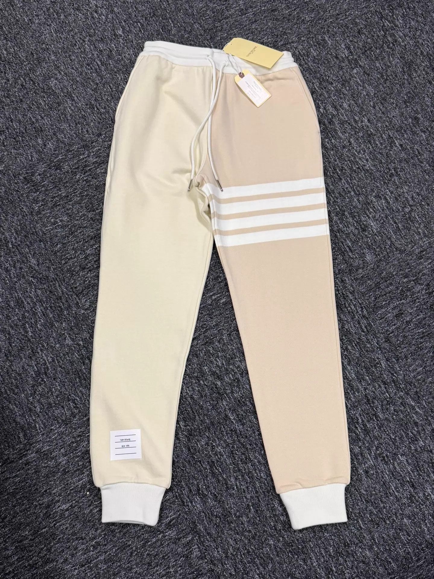 Thom Browne Thom Browne Women's Colorblock Beige-Oatmeal Tracks 40 Size 27" / US 4 / IT 40 - 3 Thumbnail