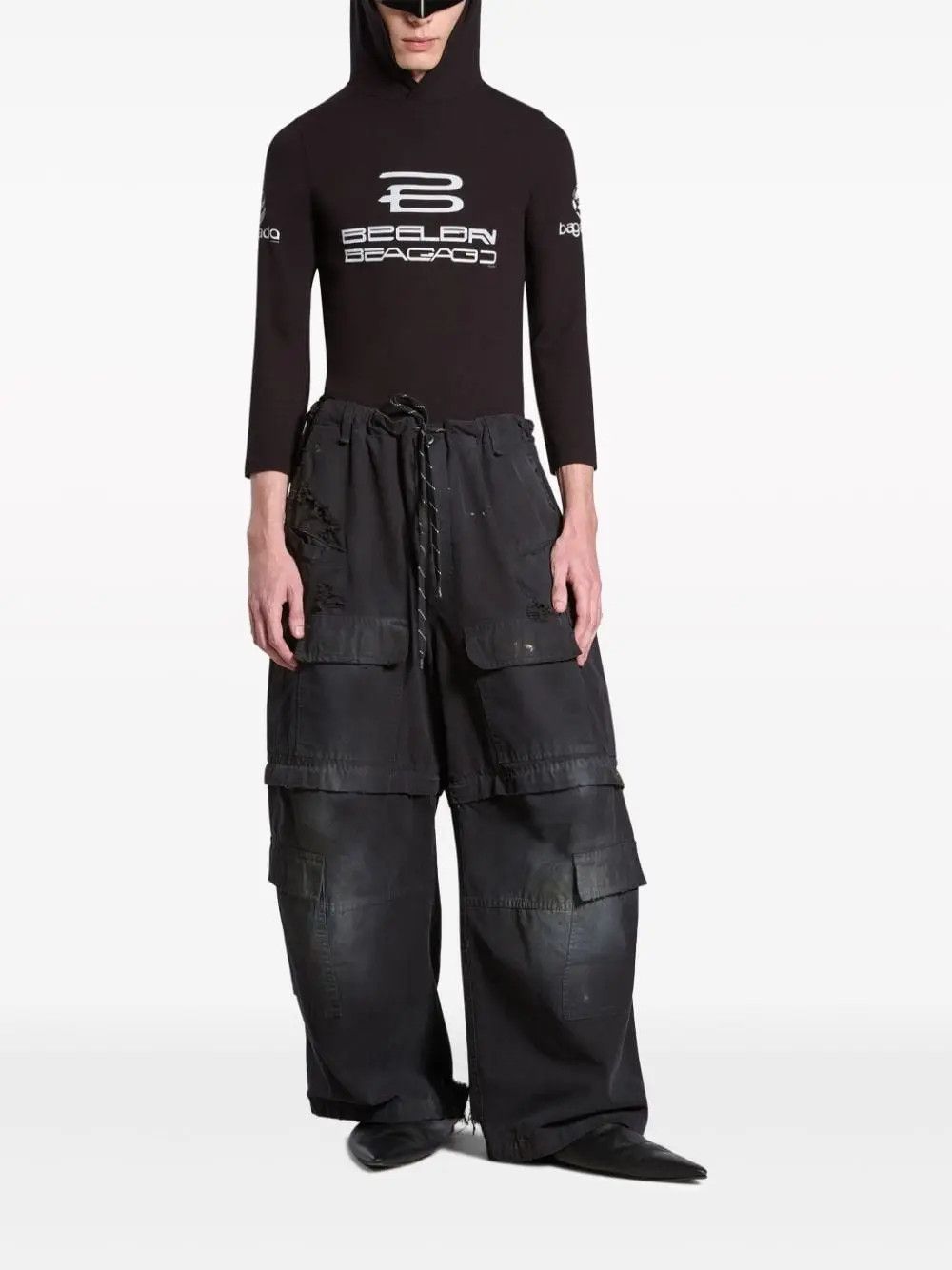 Balenciaga o1w1db10625 Al Generated Long Sleeve Hooded T-Shirt Fitted Size US XS / EU 42 / 0 - 2 Thumbnail