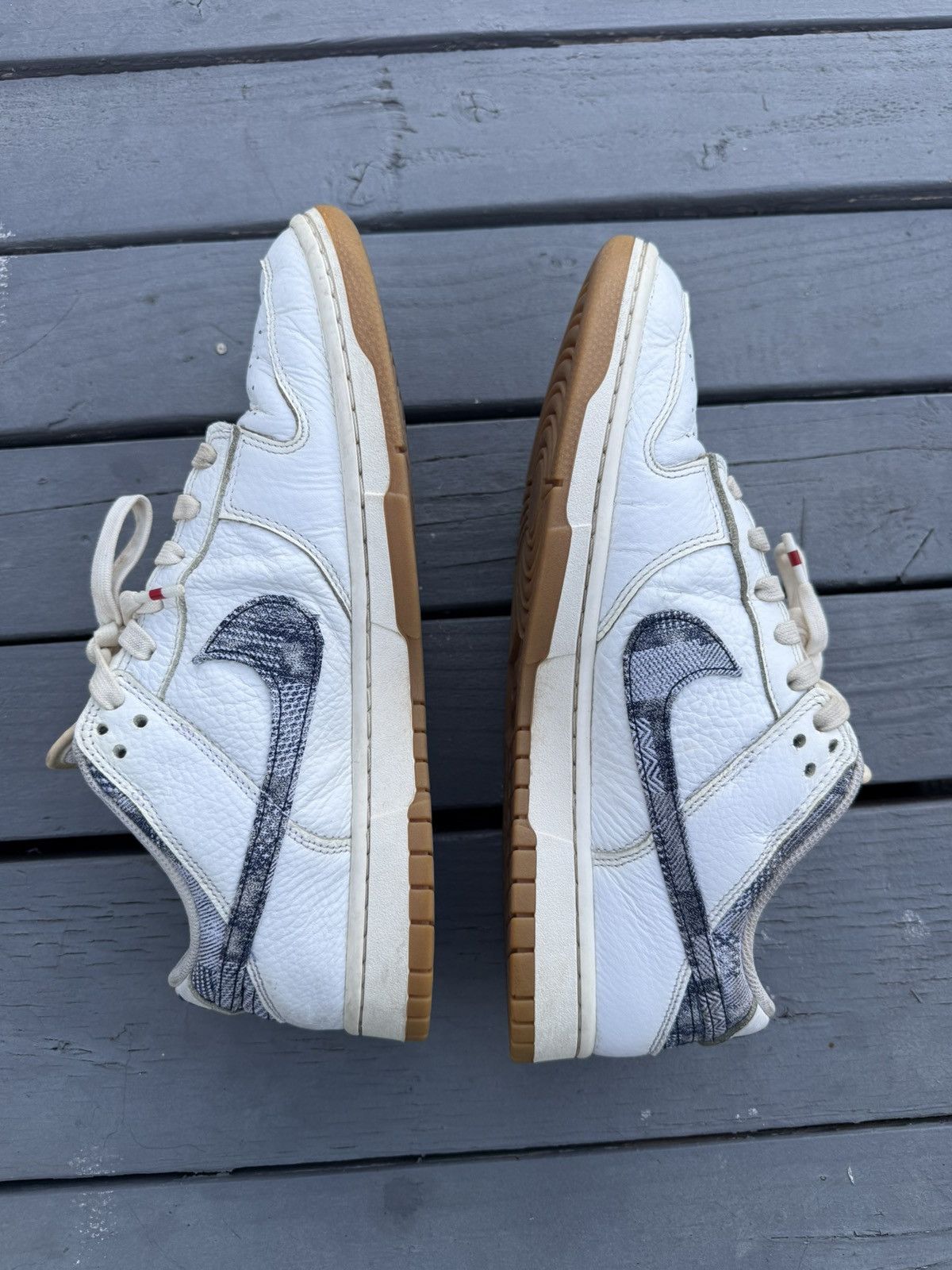 Nike Nike Dunk Low Washed Denim Size US 11.5 / EU 44-45 - 8 Thumbnail