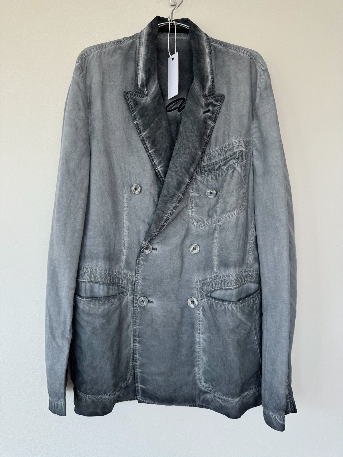 Giorgio Armani SS21 Stained Double Breasted Jacket Size US M / EU 48-50 / 2 - 1 Thumbnail