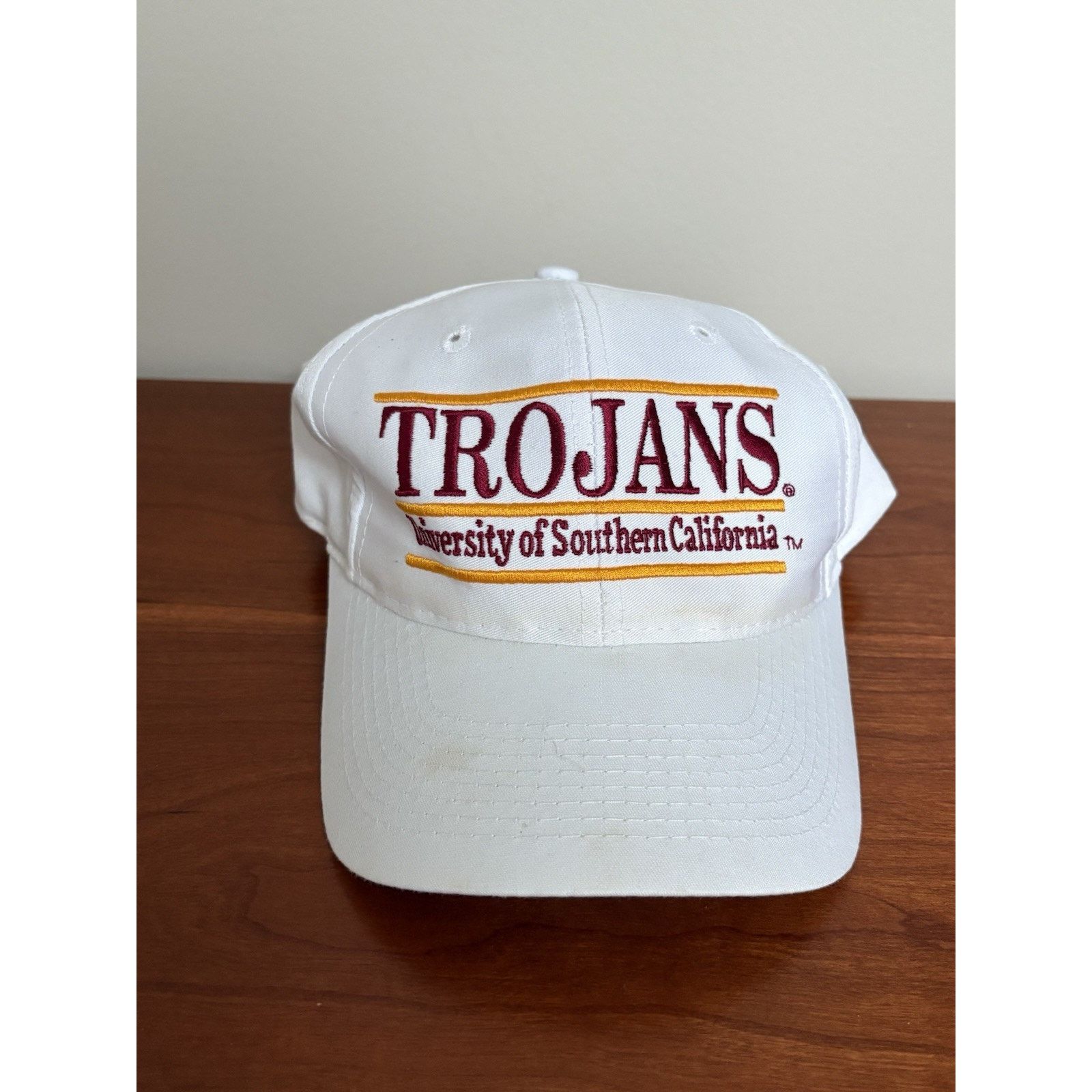 The Game 90’s The Game Split Bar USC Trojans White SnapBack Hat Size ONE SIZE - 1 Thumbnail