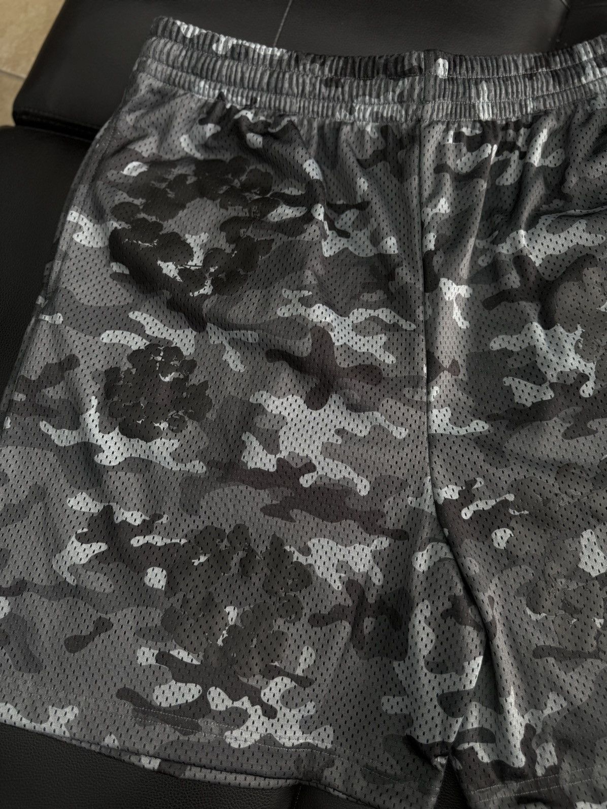 DENIM TEARS Denim Tears Mesh Summer Shorts Black Camo Size XXL (NEW) Size US 38 / EU 54 - 3 Thumbnail