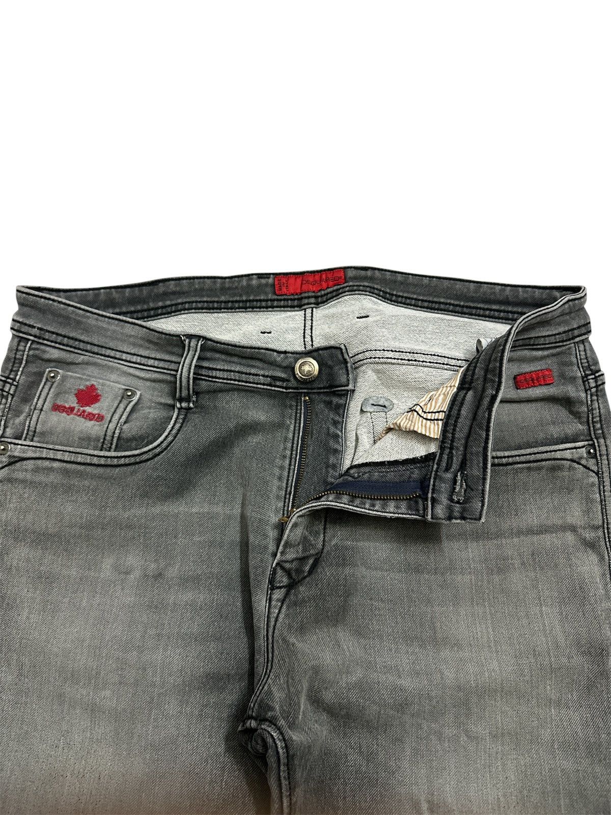 GOA Dsquared2 Washed Grey Jeans Amiri Junya Watanabe Style Jeans Size US 36 / EU 52 - 13 Thumbnail