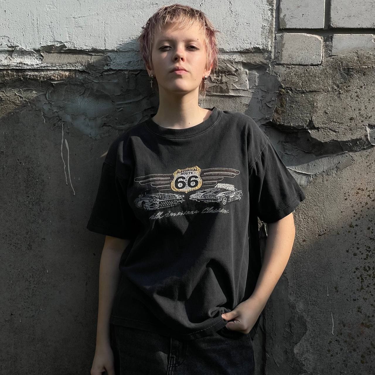 Route 66 Vintage Band Tee Historical Route 66 T-shirts USA 90s Y2K Size US M / EU 48-50 / 2 - 1 Thumbnail