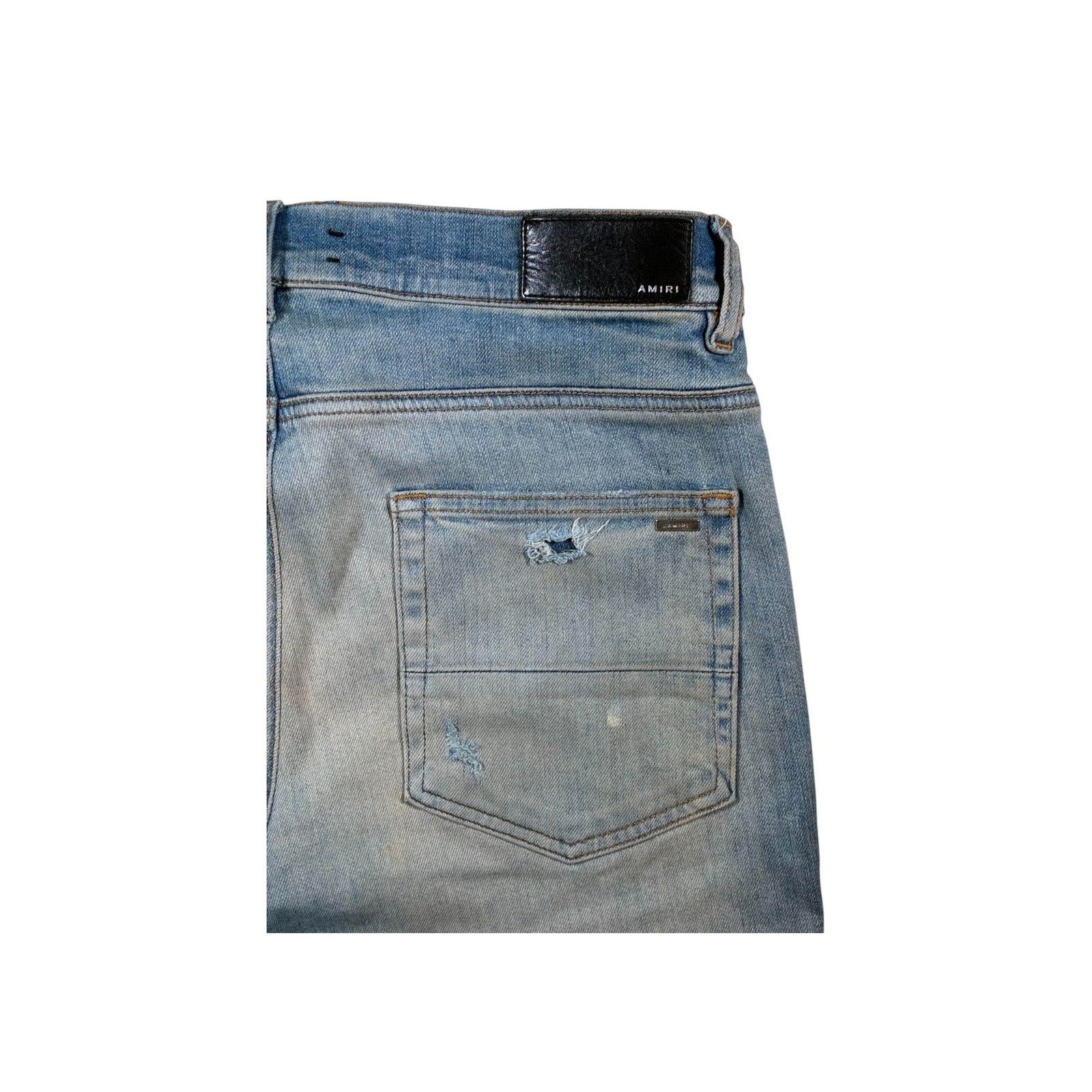 Amiri Amiri Star Paisley Light Wash Jeans Size US 32 / EU 48 - 3 Thumbnail