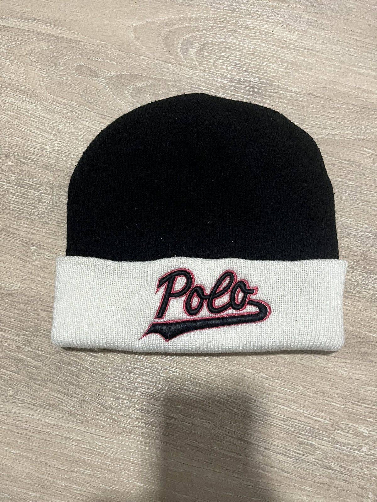 Polo Ralph Lauren × Vintage Polo Ralph Lauren Beanie Hat Logo 90s Size ONE SIZE - 1 Thumbnail