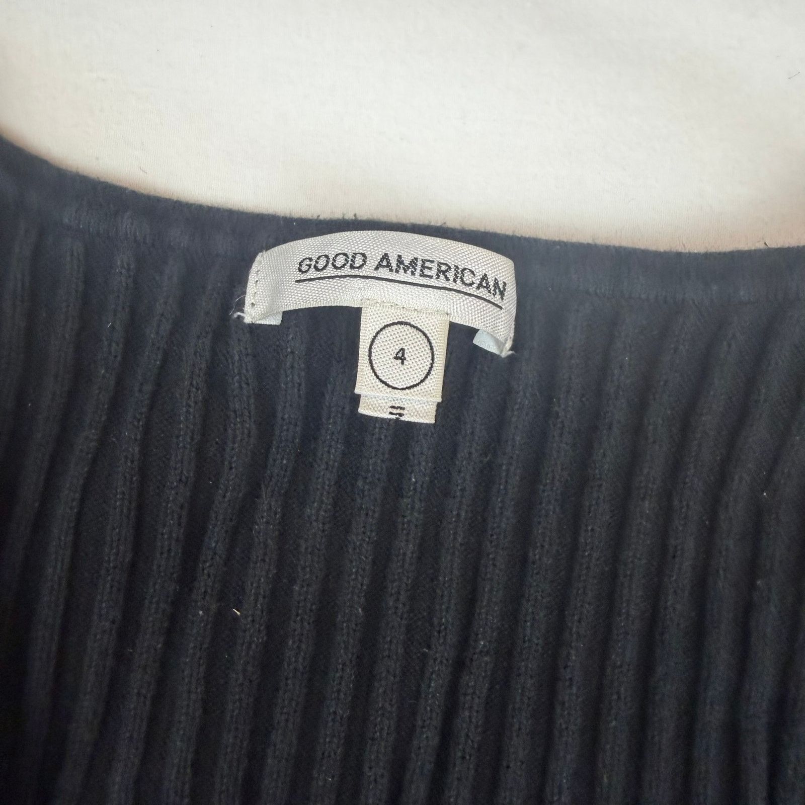 Good American Good American Tie Knit Ribbed Dress - Size 4 Size S / US 4 / IT 40 - 3 Thumbnail