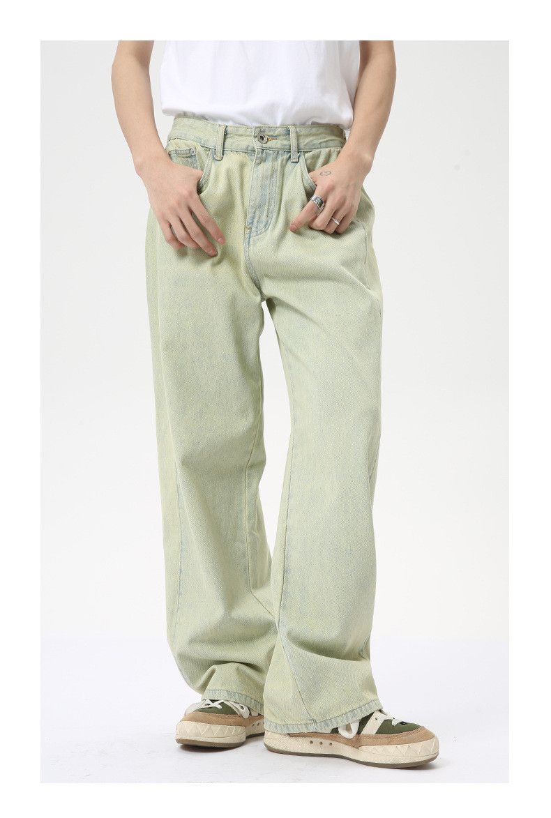 Japanese Brand × Jean Distressed washed paneled straight-leg wide-leg jeans Size US 32 / EU 48 - 1 Thumbnail
