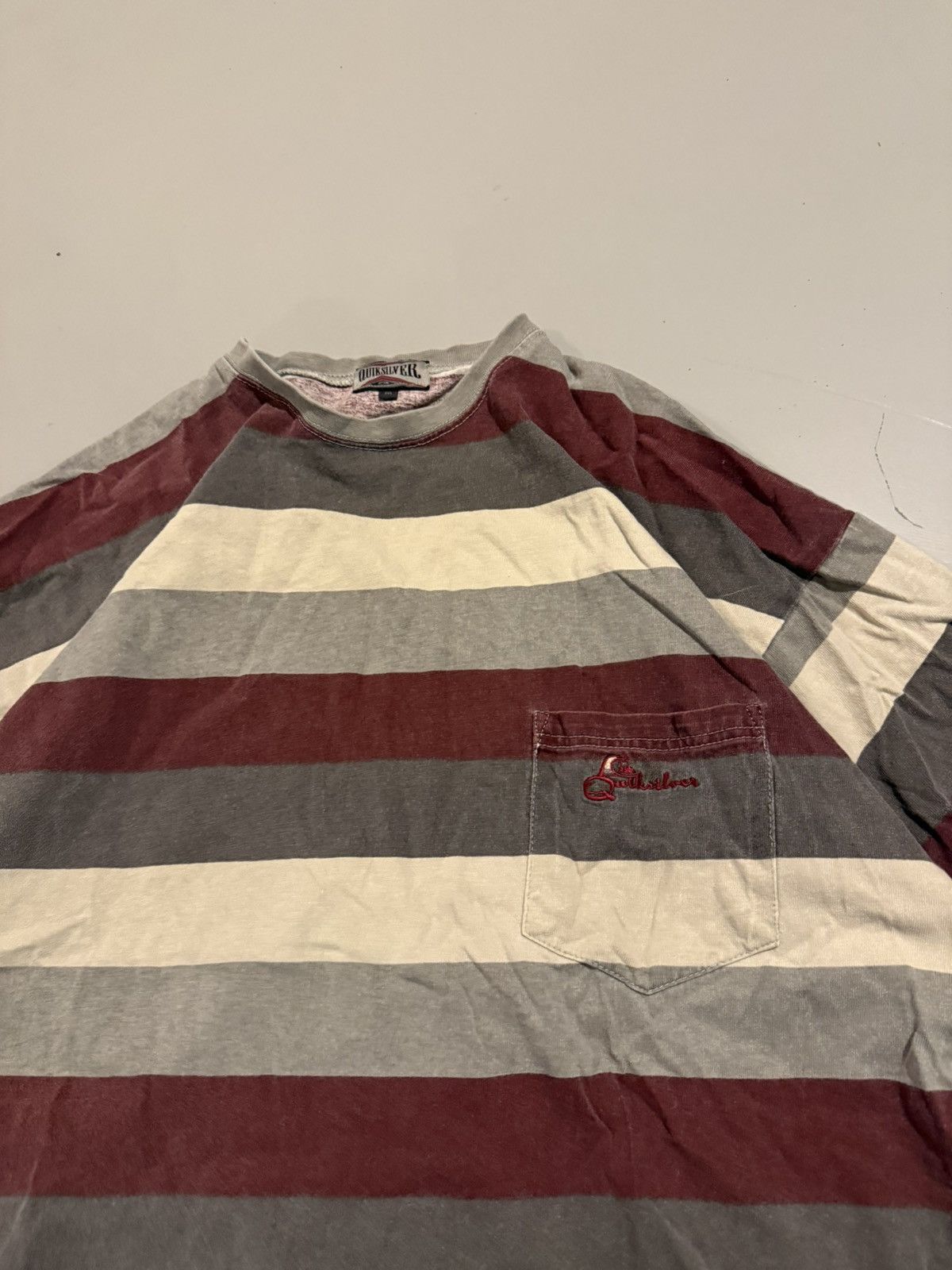 Quiksilver Vintage 90s Quiksilver AOP Striped Surf Surfing Shirt Tee XL Size US XL / EU 56 / 4 - 2 Thumbnail