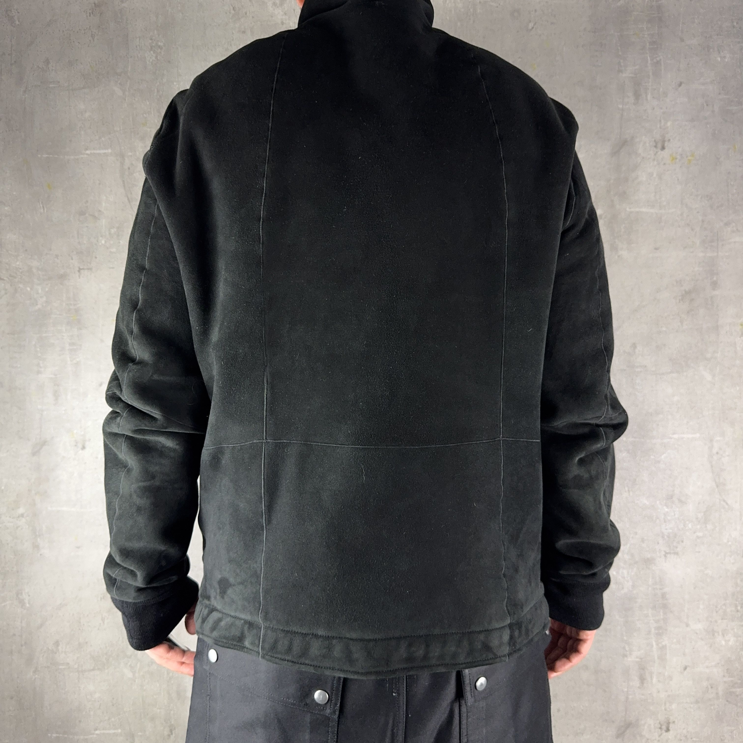 Rick Owens RICK OWENS Leather Suede Intarsia Shearling Jacket Size IT54 Size US XL / EU 56 / 4 - 9 Thumbnail