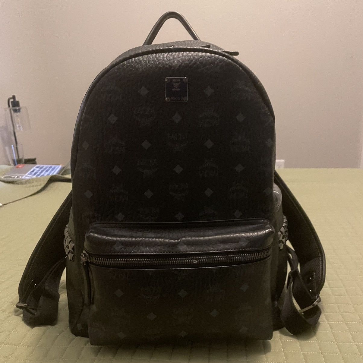 MCM MCM Stark Backpack Medium Black Leather Size ONE SIZE - 2 Thumbnail