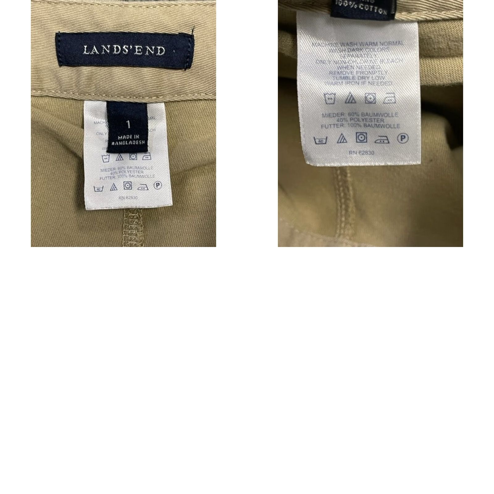 Lands' End Lands' End Skort Mini Skirt Size 1 Regular Women Beige Cotton Twill Golf Tennis Casual Workwear Preppy Short Fall Spring Summer Size 25" / US 0 / IT 36 - 8 Thumbnail