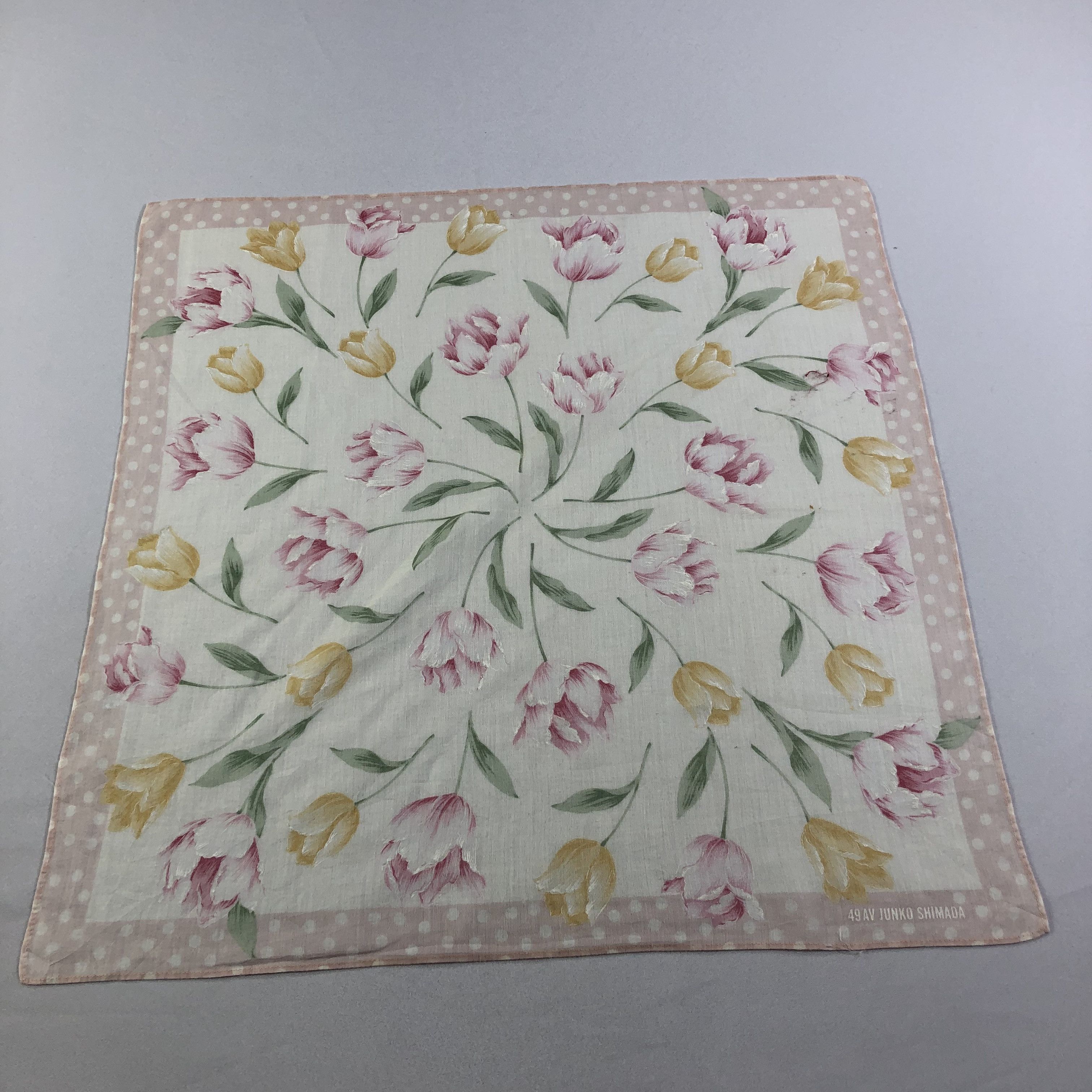 Japanese Brand × Junko Shimada × Vintage 49 AV Junko Shimada Handkerchief Neckerchief Bandana H2199 Size ONE SIZE - 1 Thumbnail