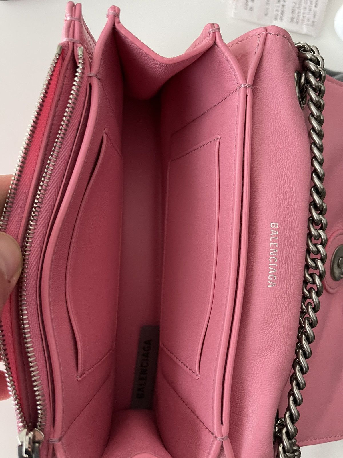 Balenciaga Balenciaga Crush Chained Bag In Pink Size ONE SIZE - 4 Thumbnail