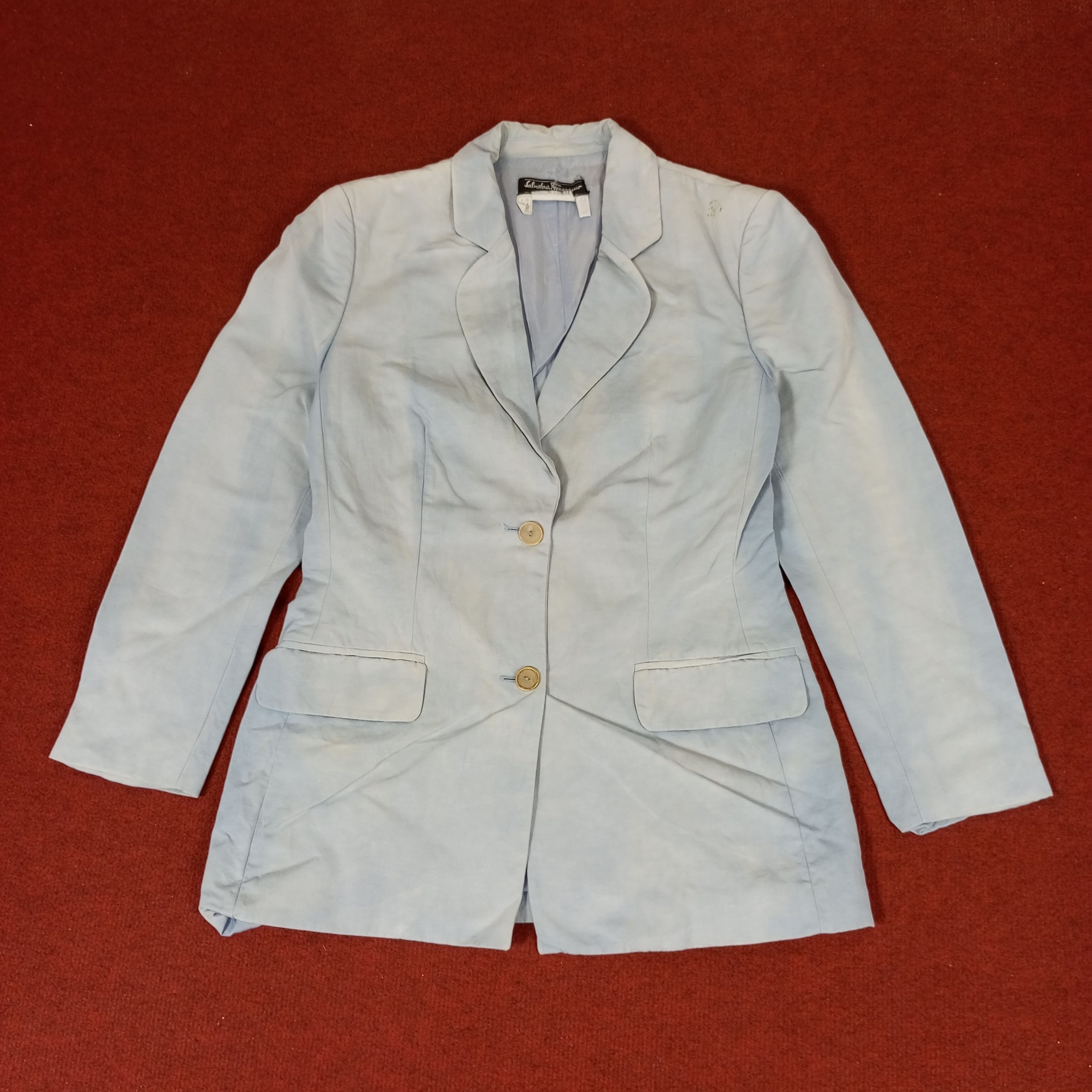 Salvatore Ferragamo × Vintage Salvatore Ferragamo Blazer Size XS / US 0-2 / IT 36-38 - 1 Thumbnail