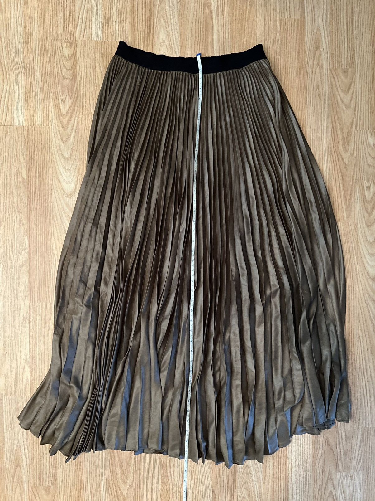 Bcbgmaxazria BCBG Pleated Maxi Skirt Size 32" / US 10 / IT 46 - 3 Thumbnail