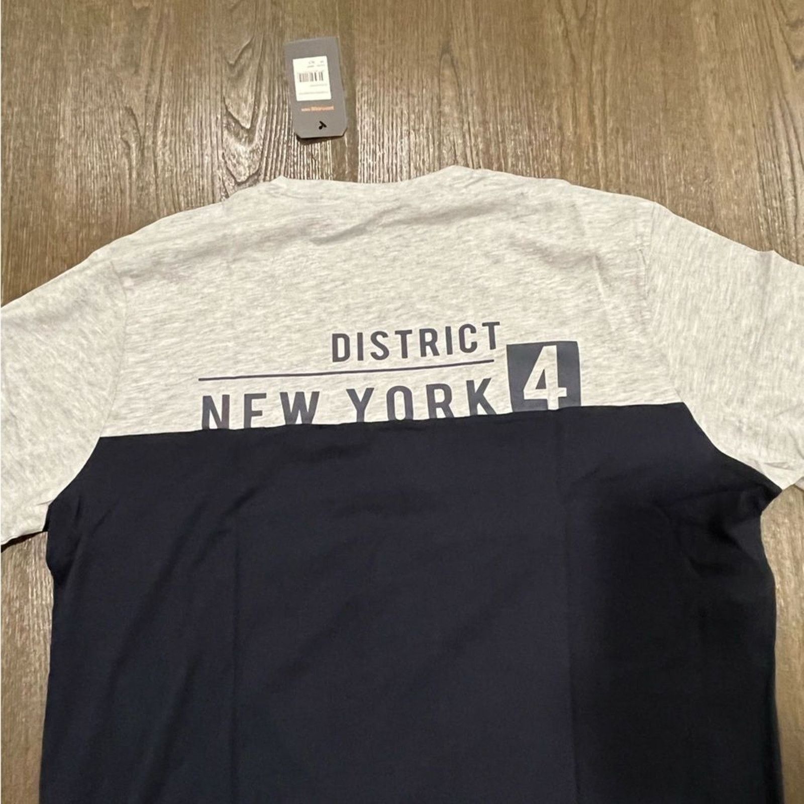 Vintage NWT Johnny Bigg NY District Spliced Tee Navy Size XL Tall Size US XL / EU 56 / 4 - 7 Thumbnail