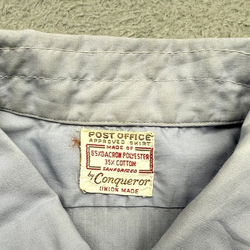 Other Vintage 60s Conqueror Post Office Shirt Union XL Sanforized Size US XL / EU 56 / 4 - 3 Thumbnail