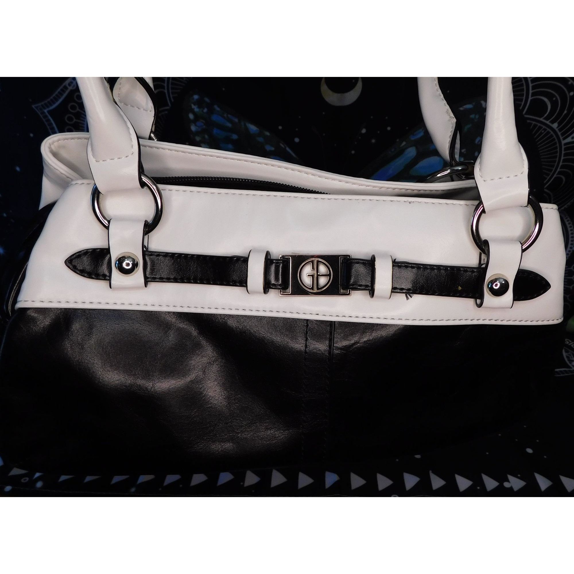 Giani Bernini Giani Bernini Black And White Shoulder Bag Size ONE SIZE - 9 Thumbnail