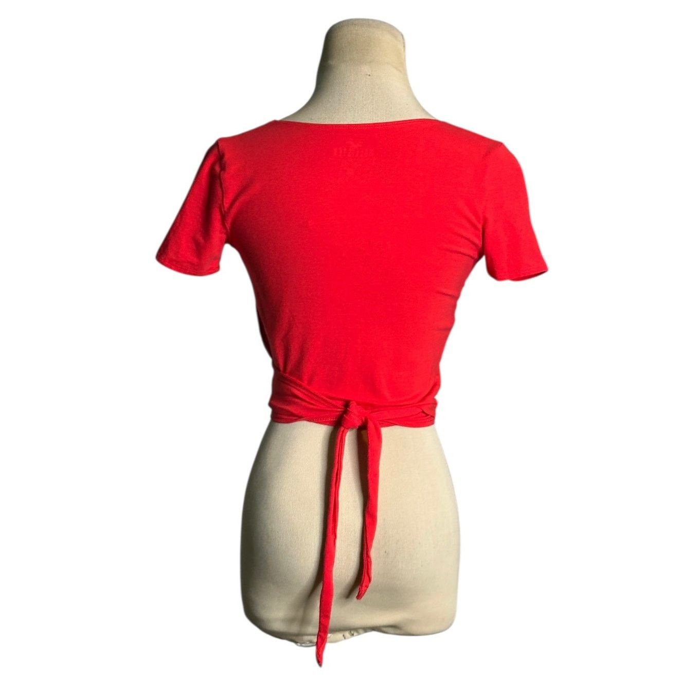 Hollister Hollister red short sleeves wrap top size XS Size XS / US 0-2 / IT 36-38 - 2 Thumbnail